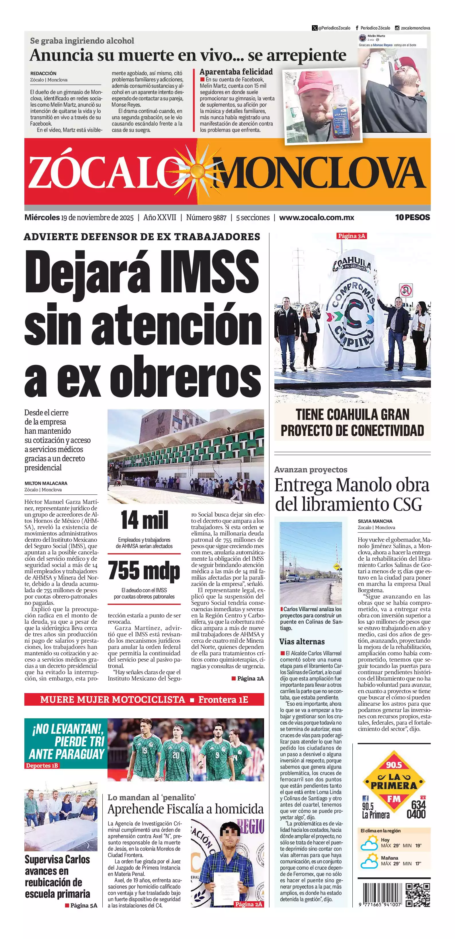 Monclova edición impresa