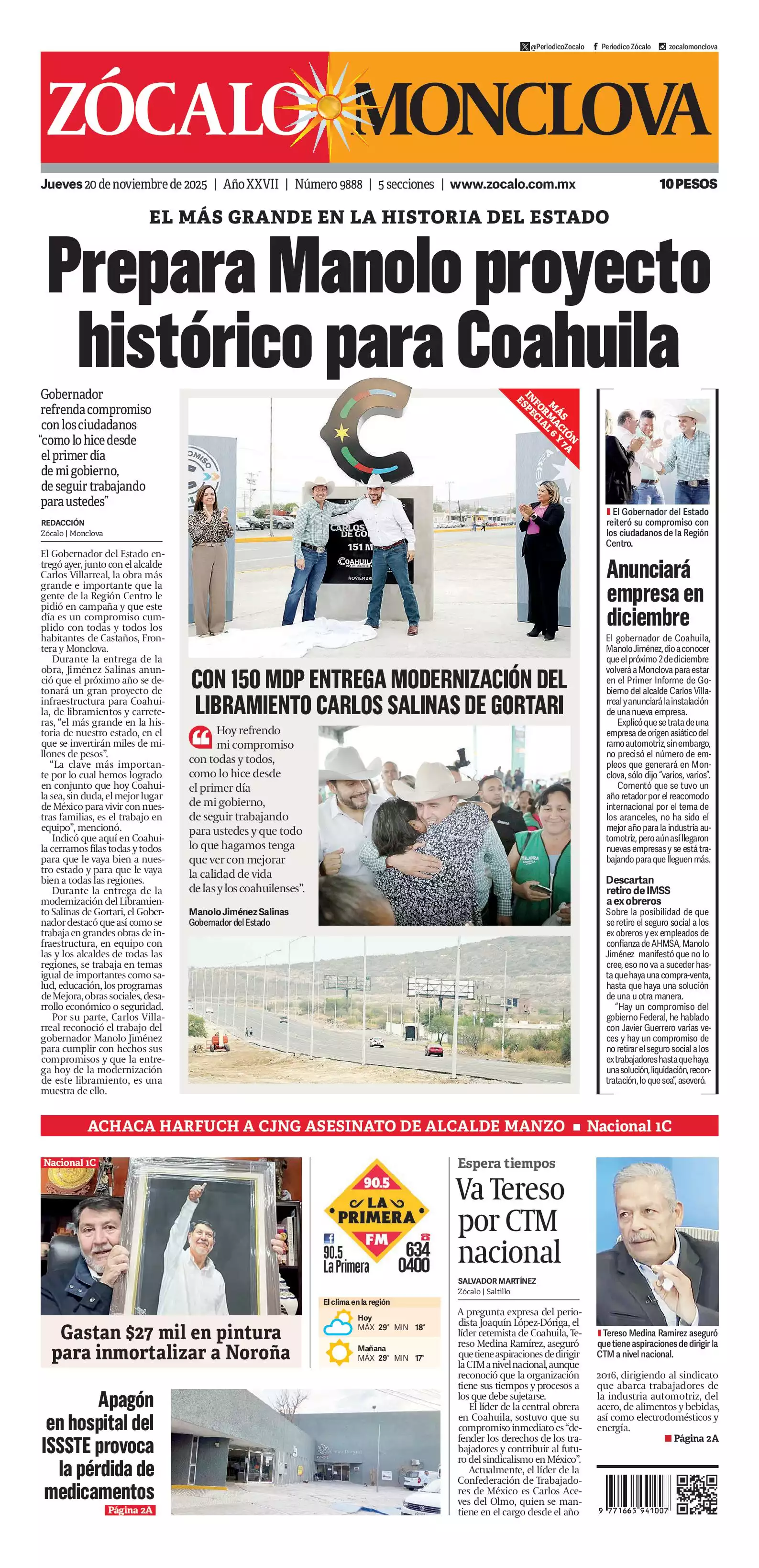 Monclova edición impresa