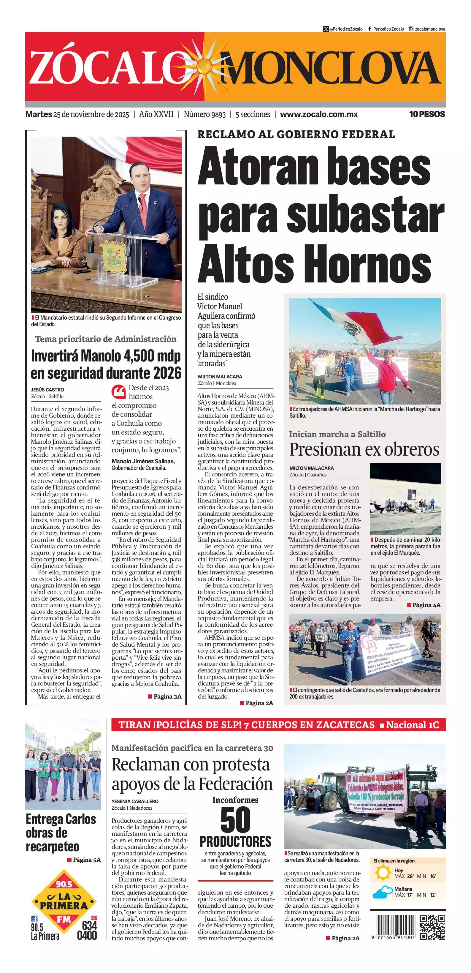 Monclova edición impresa