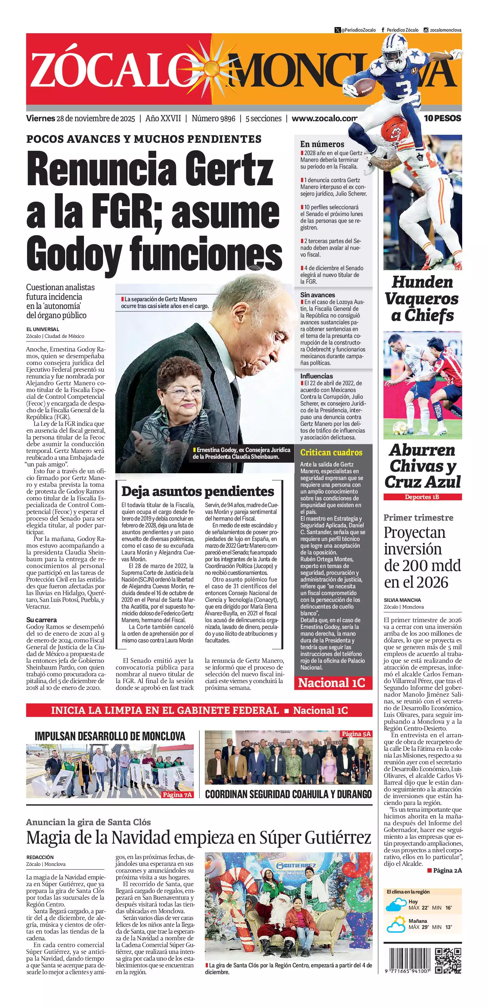 Monclova edición impresa