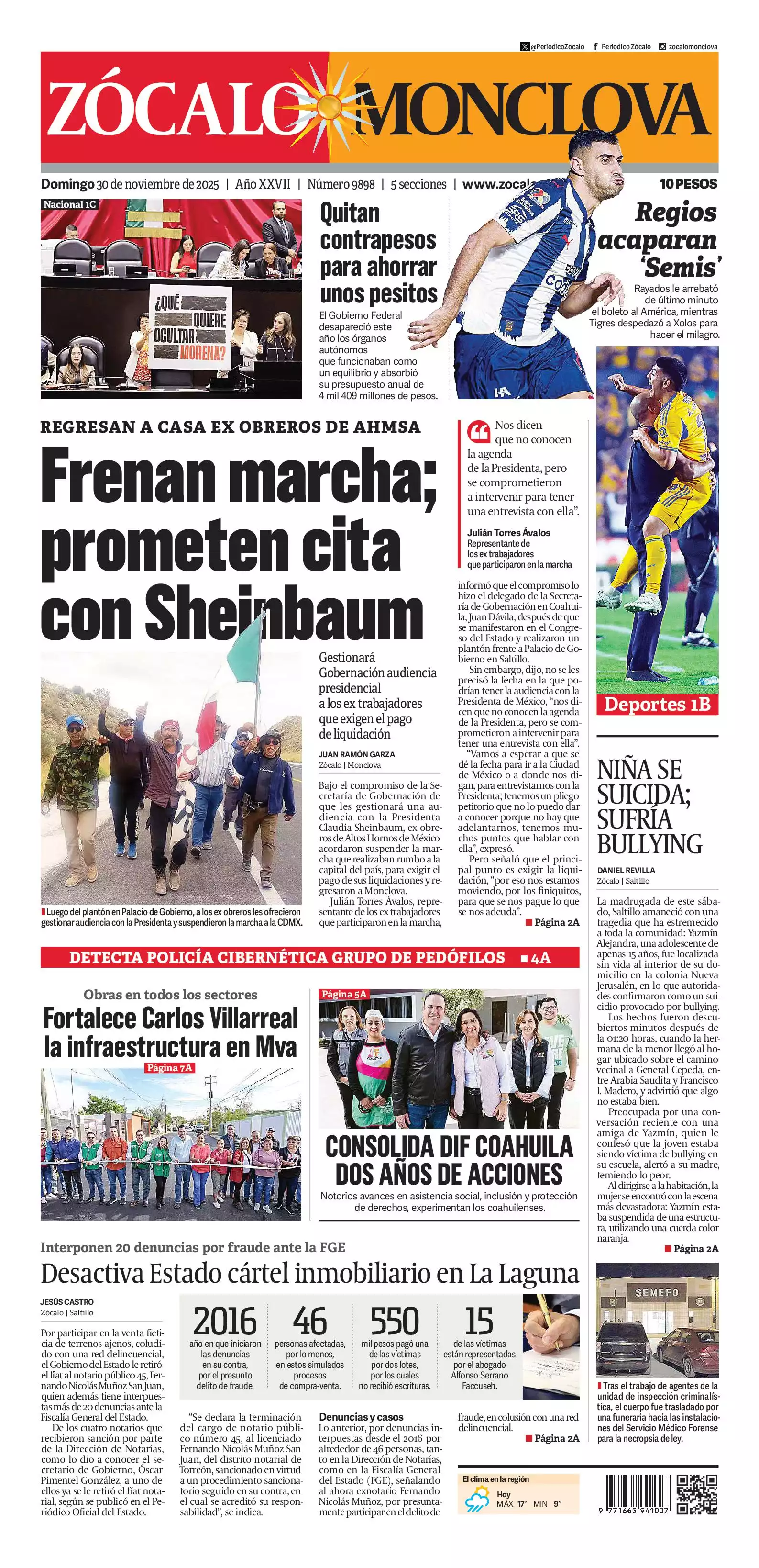 Monclova edición impresa