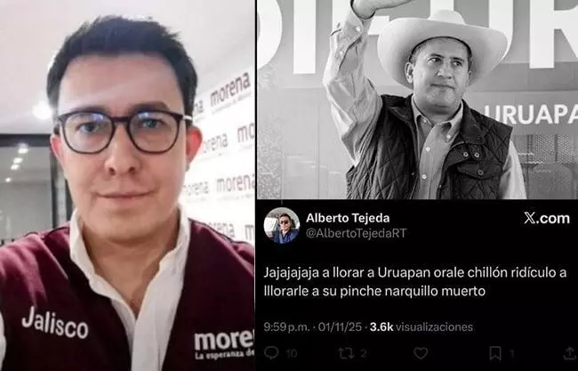 El usuario identificado como Alberto Tejeda provocó indignación por sus comentarios ofensivos tras el homicidio de Carlos Manzo Rodríguez