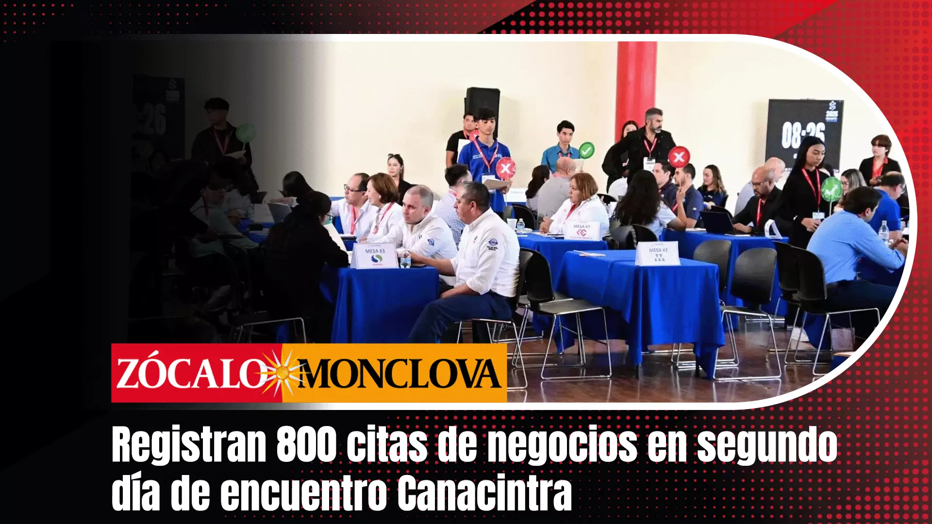 Originalmente se tenían programadas 1,600 citas, aunque algunas empresas de Monterrey y Saltillo cancelaron su participación, mientras que otras sí