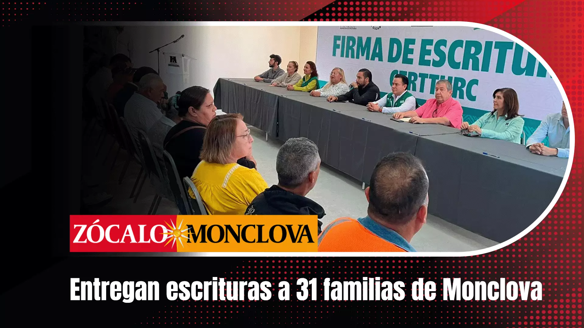 Durante la ceremonia, las autoridades hicieron un llamado a otras 97 familias de las colonias Lucrecia Solano y su ampliación, que ya pagaron sus ter