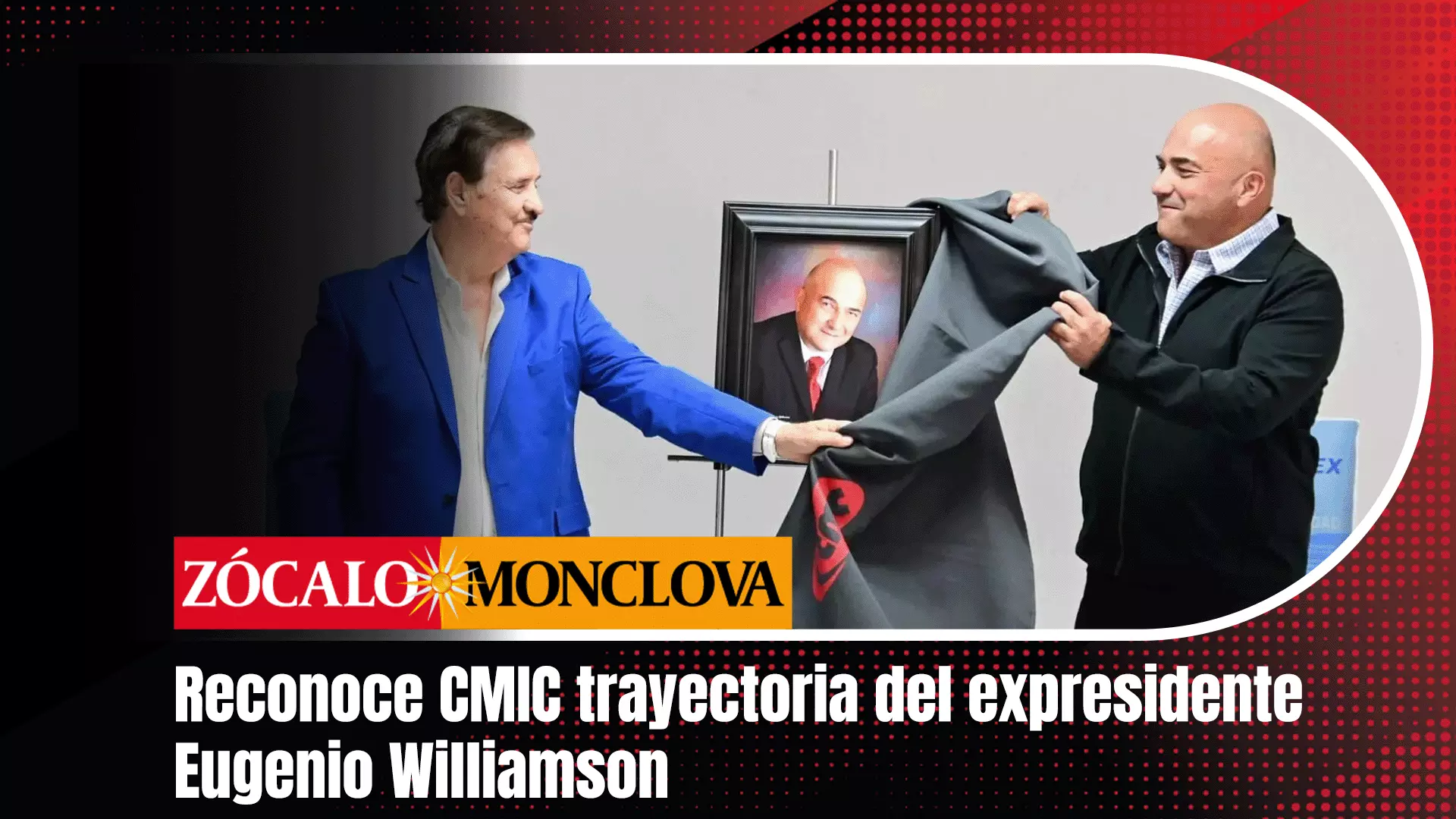 Durante la ceremonia, el actual presidente de la CMIC, Humberto Prado, destacó el trabajo de Williamson, quien logró incrementar el número de agrem