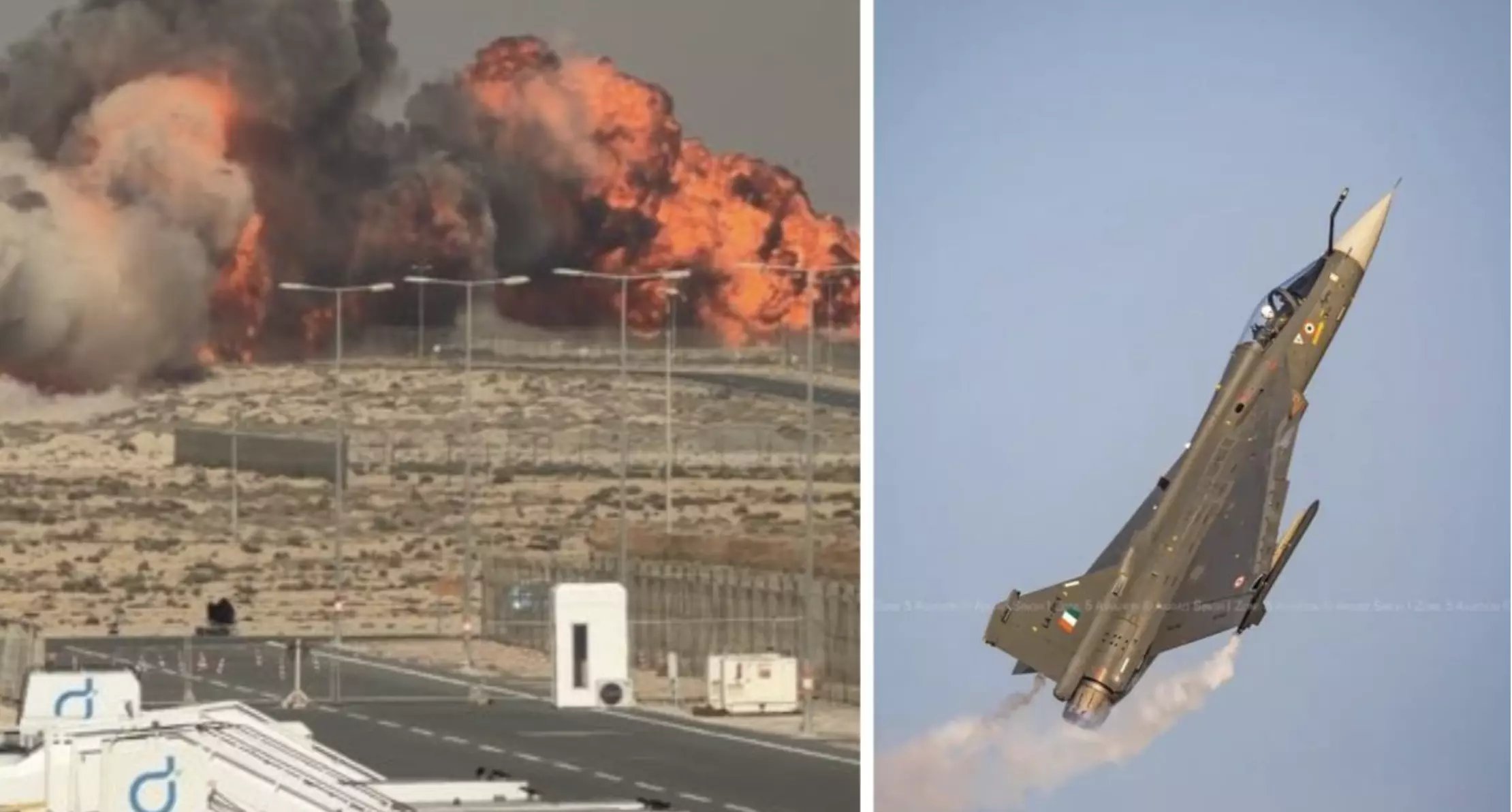 El diario emiratí Gulf News señaló que el accidente fue presenciado por los asistentes al evento, que grabaron vídeos en los que se puede ver al a