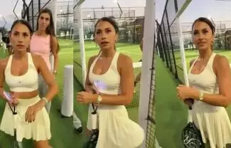 El creador de contenidos se acercó a la modelo rosarina para preguntarle por su reloj y protagonizó una curiosa situación