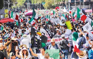 Marchan miles, sin distingo de edad, por todo el país, ante el clamor por paz y apoyo al pueblo