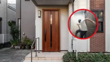 Las imágenes fueron mostradas por el departamento de policía de California y ahí se muestra a los niños cuando patean la puerta de un hogar y huyen a toda prisa