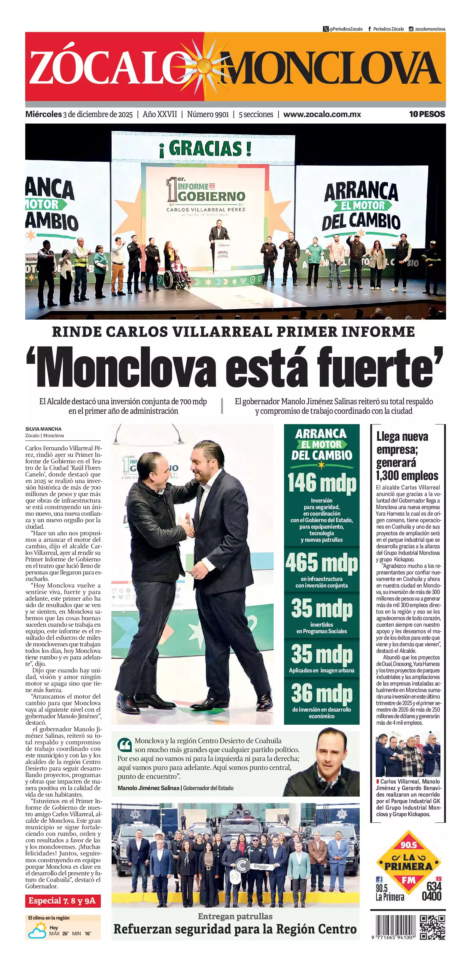 Monclova edición impresa