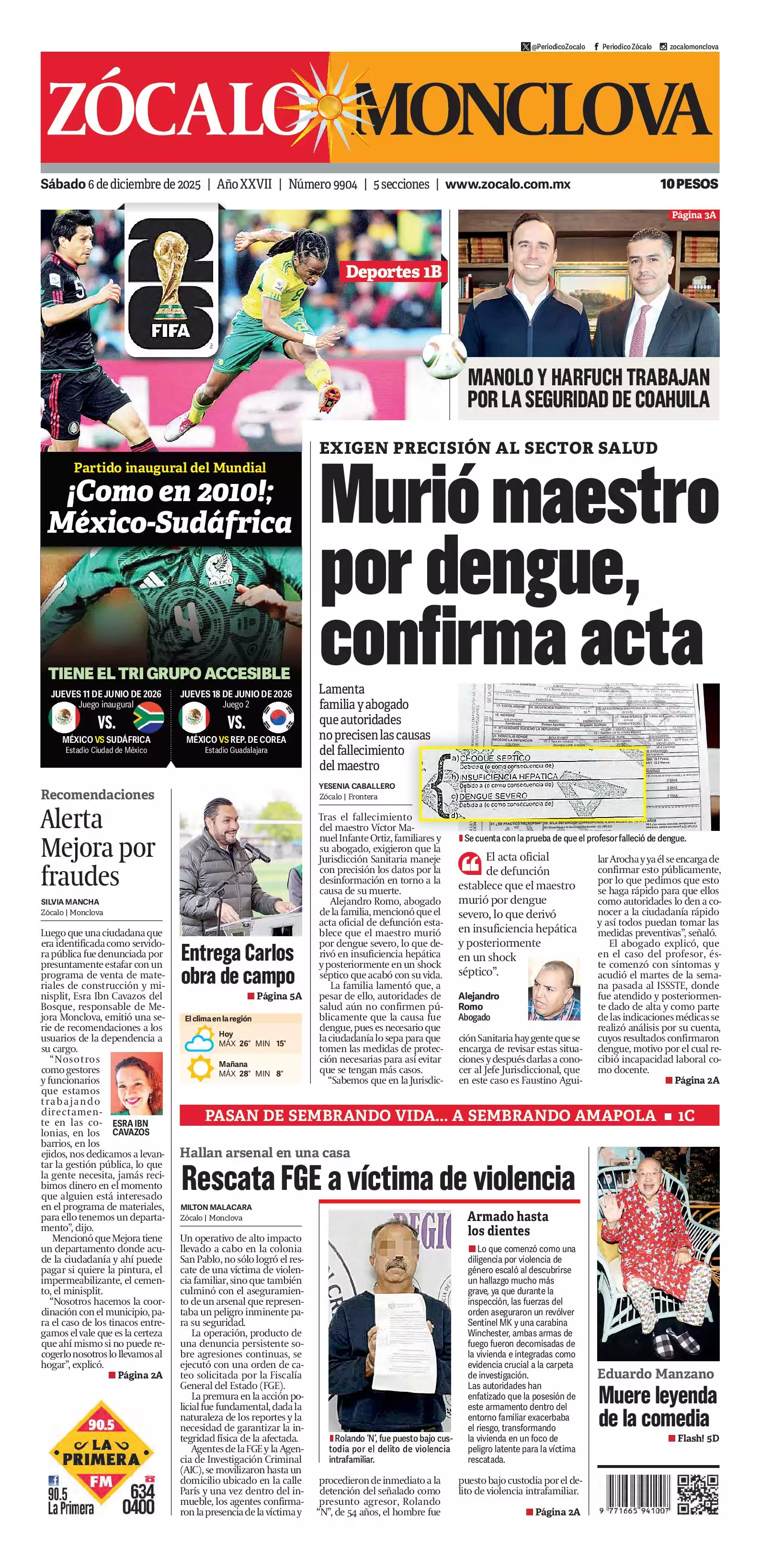 Monclova edición impresa