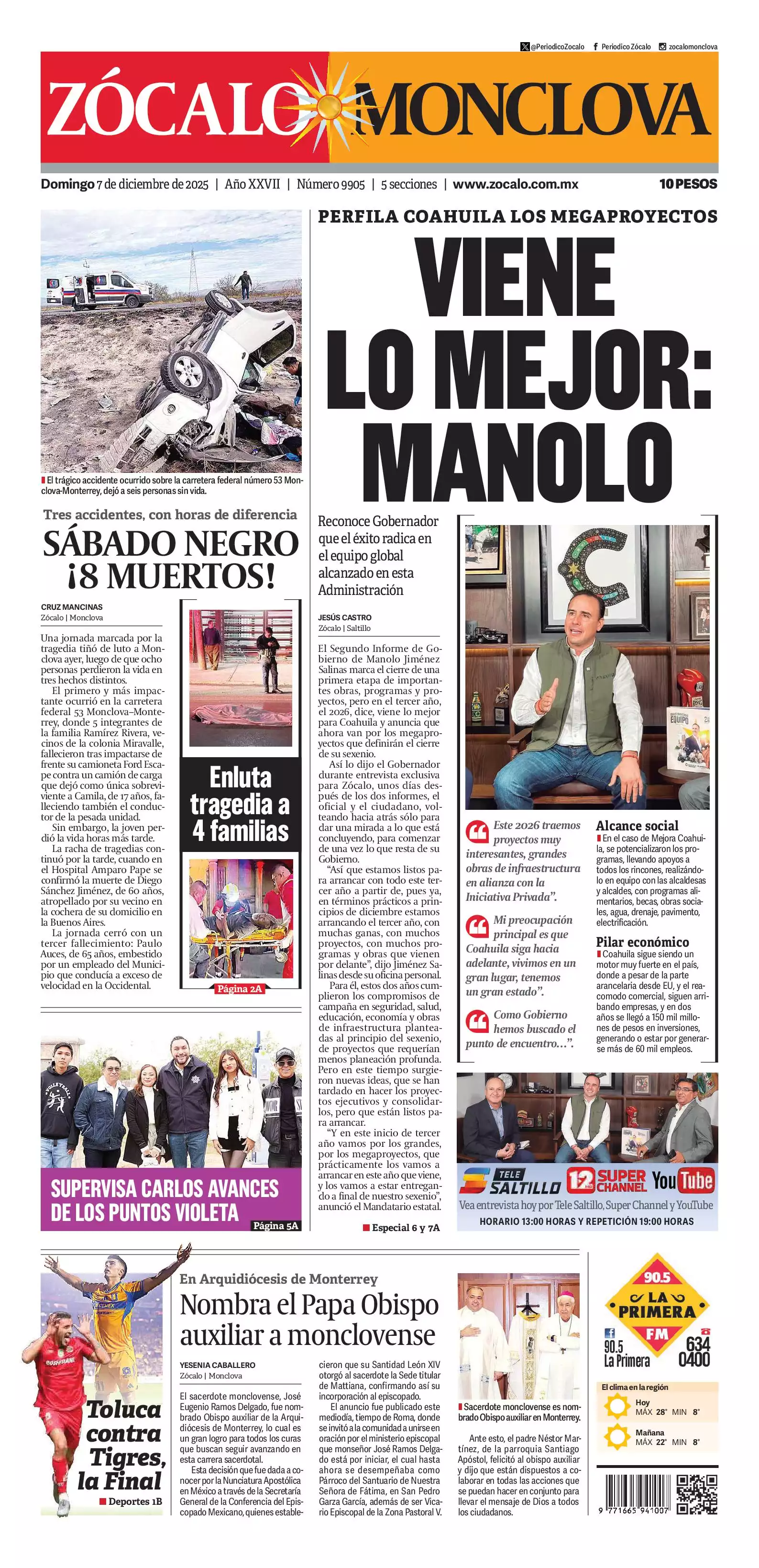 Monclova edición impresa