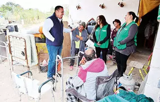 Visitó distintos sectores como ejidos para entregar personalmente aparatos ortopédicos solicitados por la ciudadanía