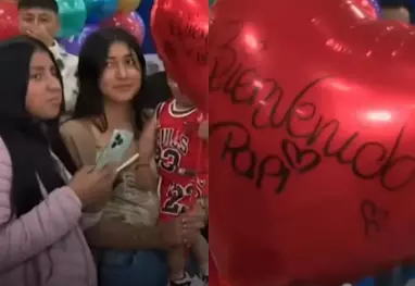 La joven explicó que residía en Cuenca y había salido desde la madrugada para viajar hasta Guayaquil, con el objetivo de recibir a su esposo.