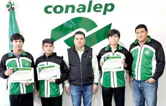 Alumnos del quinto semestre del Conalep Frontera obtuvieron el tercer lugar nacional de Sumobot.