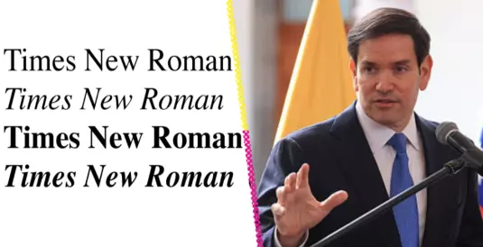 Todo más unificado, dice el gobierno de Trump para justificar el no uso de Calibri en comunicaciones del servicio Exterior... no le hace que dicha fuente sea de más fácil lectura para personas con problemas de vista.