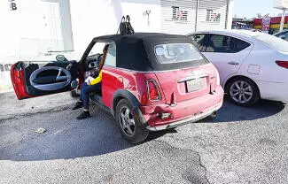 Daños materiales superiores a los 80 mil pesos, fue el saldo de un choque por alcance registrado la tarde de ayer.