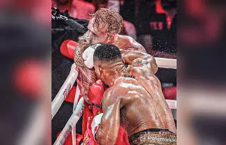 Jake Paul sintió el poder de Anthony Joshua