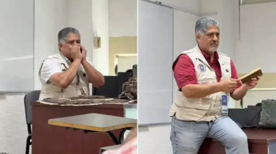 Un profesor de la Facultad de Veterinaria de la Universidad Autónoma de Nuevo León, en México, llamó la atención en redes sociales tras volverse viral un video en el que se lo ve explicando a sus alumnos cómo comunicarse con los animales.