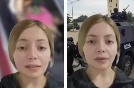 En el video, la joven Nicole Pardo Molina lee un mensaje en el que dice haber colaborado para una de las facciones en pugna en Sinaloa.
