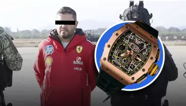 Rivera Navarro fue captado utilizando un reloj que pertenecería a la marca Richard Mille, del cual se hicieron muy pocas piezas y actualmente solo se consigue en subasta.