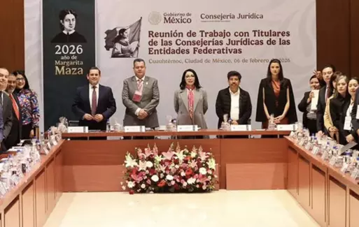 Durante la reunión de Consejerías Jurídicas realizada en Palacio Nacional, se impulsó la armonización legislativa.