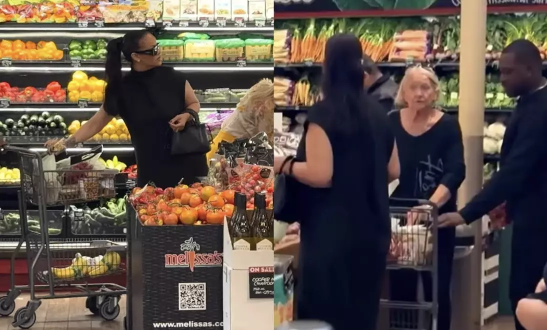 La cantante iba acompañada por su equipo de seguridad y su chef personal 