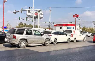 Daños materiales fue el saldo que dejó un choque por alcance