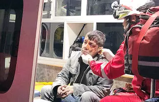 Un hombre de 52 años de edad, quien se identificó como trabajador de la empresa Maxion, terminó en la sala de urgencias.