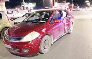 Un aparatoso accidente se registró la noche de ayer a la altura de la colonia Héroes del 47