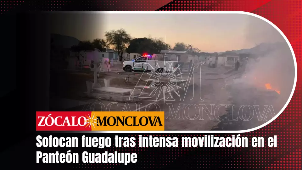 El fuego se concentraba principalmente sobre la calle Azteca, en la colonia Bellavista, justo en la zona posterior del panteón.