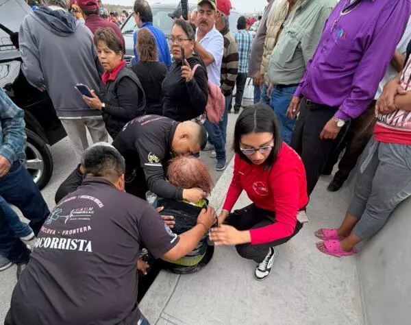 Finalmente, la mujer fue estabilizada y llevada a su domicilio.