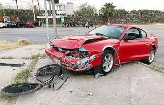 El percance dejó también un ciclista lesionado