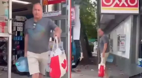 Un ciudadano mexicano confrontó a uno de los extranjeros