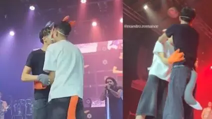 Los jóvenes protagonizaron una llamativa pedida de mano durante el concierto de la banda Nuestro Romance en Argentina 