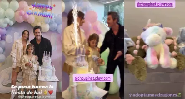 Aislinn Derbez y Mauricio Ochmann se reunieron para festejar juntos a su hija Kailani, quien cumplió ocho años.