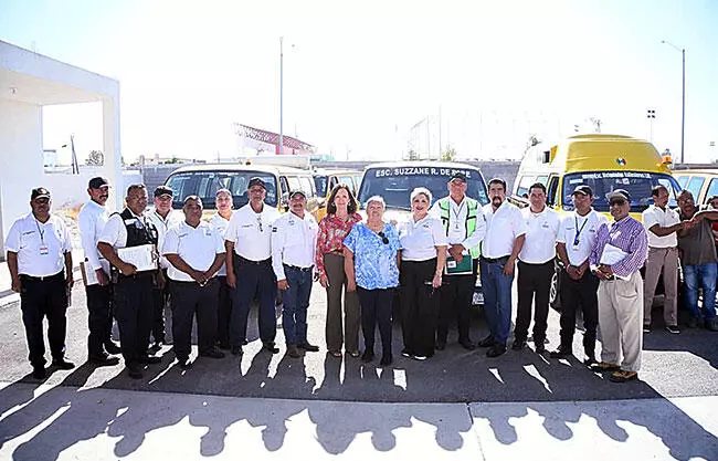 Operativo de revisión al transporte escolar