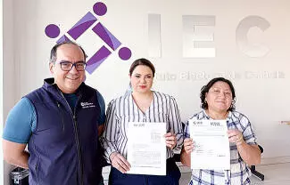 Precandidatos circulan en redes sociales una imagen de ellos y una silueta de Claudia Sheinbaum, e invitan al arranque del trabajo proselitista