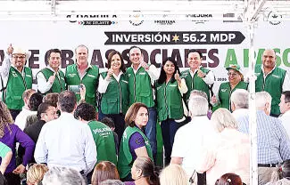 La alcaldesa Sara Irma Pérez Cantú mencionó que Manolo Jiménez es un aliado de las familias fronterenses.