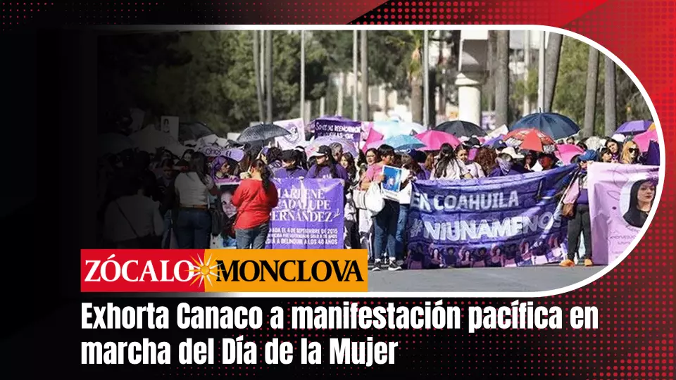 El entrevistado señaló que la Canaco apoya la conmemoración del Día Internacional de la Mujer, más aún cuando en el caso de México los derechos de las mujeres han avanzado poco a poco.
