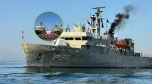 El cargamento fue localizado el fin de semana en altamar y este lunes arribó al muelle de la Octava Región Naval