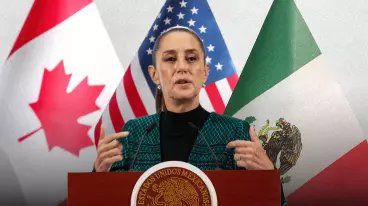 Sheinbaum aseguró que eliminar los aranceles a México ha sido planteado directamente al presidente Donald Trump, pero espera que se aborde en la revisión del T-MEC.