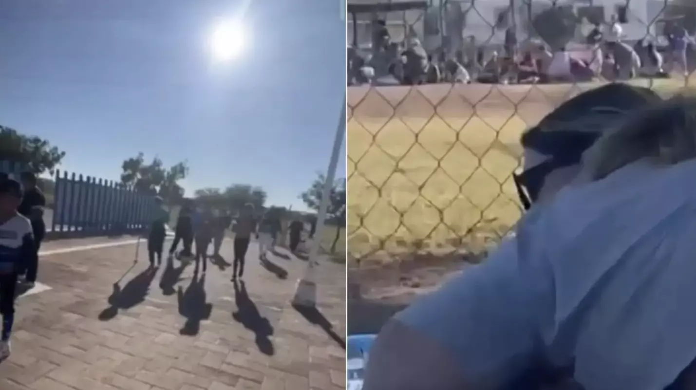 La Fiscalía informó que varios civiles armados fueron detenidos en Ciudad Obregón, Sonora. Ciudadanos cerca de campo de beisbol se resguardaron. 