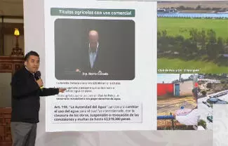 Sheinbaum señaló a Calzada Mercado de oponerse a los cambios en la nueva Ley de Aguas, debido a que su familia obtenía beneficios de una concesión