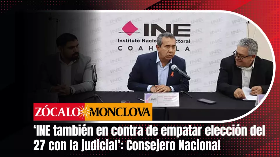 Jorge Montaño Ventura indicó que en caso de que no sean oídos, el INE hará lo mismo que en el 2025 para sacar adelante estos proceso