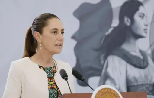 La presidenta Claudia Sheinbaum se reunió este jueves en Palacio Nacional con Chuck Robbins, CEO de Cisco System