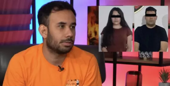 Los dos presuntos fueron detenidos anoche por elementos de la Fiscalía General de Justicia de Nuevo León.