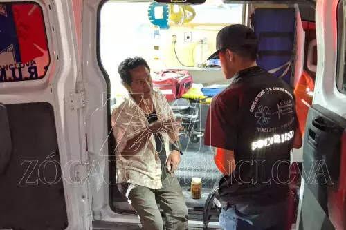Alfredo Reyes fue trasladado al hospital por paramédicos del GRUM.