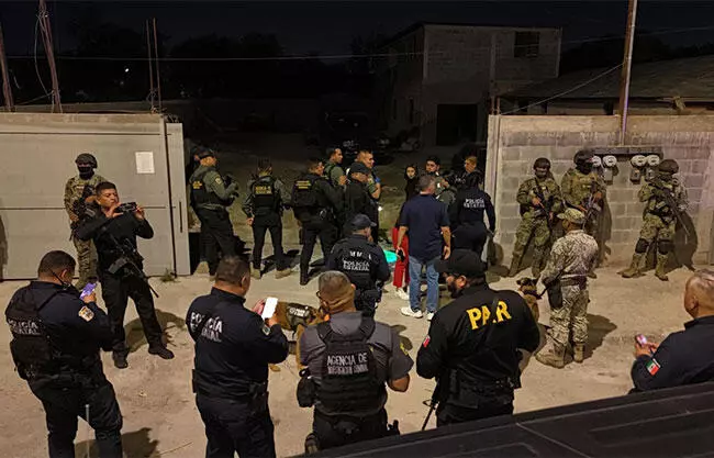 Las armas y otros objetos de delito fueron consignados ante la subdelegación en Piedras Negras de la Fiscalía General de la República