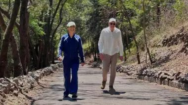 La presidenta publicó una fotografía de ella con su esposo, Jesús María Tarriba